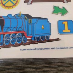 Thomas the Train Engine Stickers Railway Clear Mylar NOS Vintage 2005 SandyLion