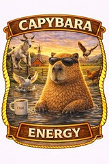 Funny Capybara Sticker Pack | Meme Vinyl Decals (12pc)