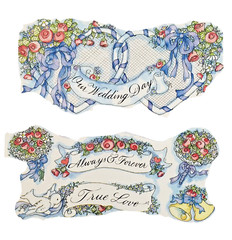 Lot of 15 Frances Meyer Sticker Sheets Wedding Love Marriage Flowers Made in USA