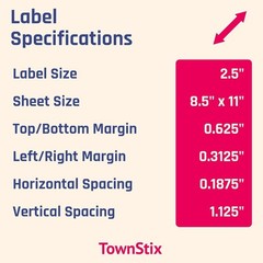 Matte White Round Laser Inkjet Self-Adhesive 30 Sheets 270