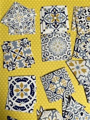 Lot Of Over 200 Moroccan Tile Sticker Kit Scrapbooking Junk Journal Kit
