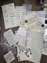 Huge Lot of Scrapbook Crafting Black White Words Letters Numbers Phrases Kit