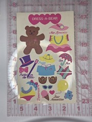 1980s Sandylion «Dress-A-Bear» Maxi Activity Sticker Sheet