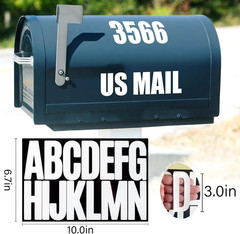 288 Pieces 18 Sheets Letter Stickers,Self Adhesive Vinyl Waterproof Mailbox Numb