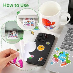 Versatile 110 Sheets Glossy Printable Vinyl – Perfect for Labels & Crafts