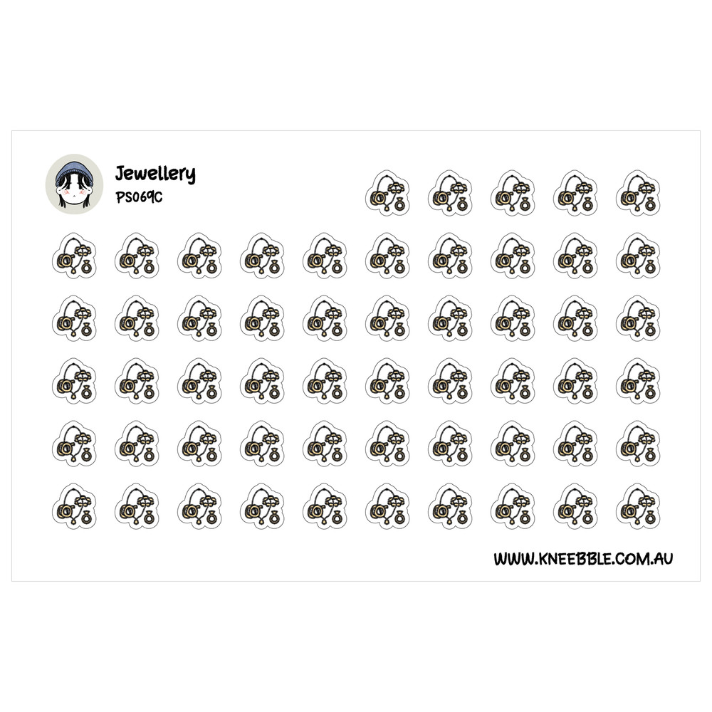 Jewellery Planner Stickers – Stylish Decorative Stickers for Organizer Labels