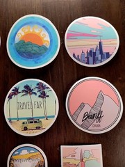 STICKERS x 12 Inspiration Affirmation Travel Adventure Journal 23Z2