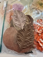 Recollections ArtMinds Embellishments Flowers Leaves Feathers Floral Holiday Lot