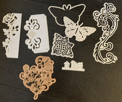 LRG Lot Metal Die Cuts Crafts Card Making Scrapbook Flowers Garden Vines