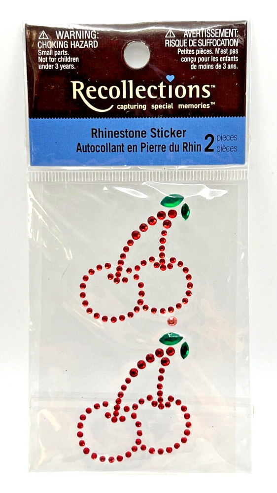 Cherry Rhinestone NEW pack Recollections Dimensional Stickers! NIP