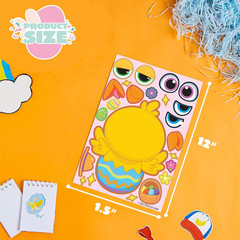 36 Sheet Easter Stickers with Chick Bunny Sheep Egg Pattern for Kids Decorations