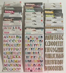 American Crafts Chipboard Alpha Thickers-Variations Available-U Choose