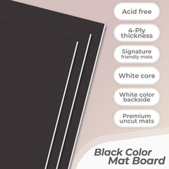 16×20 Uncut Mat Boards 4-Ply Thickness Pack of 12 – Acid-Free for Crafts