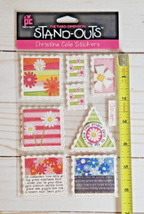 Provo Craft Stand-Outs CHRISTINA COLE FLORAL STAMPS 3D Scrapbooking Stickers