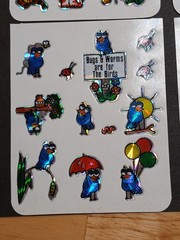Vintage 1980s Vending Machine Prism Sticker Sheets Snail Rainbow Alien Lot of 10