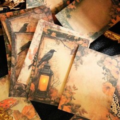 20Pcs Vintage Magic Witch Scrapbook Paper Junk Journal Album Crafts Collage Art
