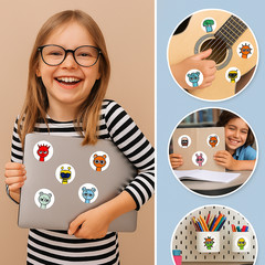 1000PCS 10 Patterns Cute SPRUNKI game Character stickers for kids