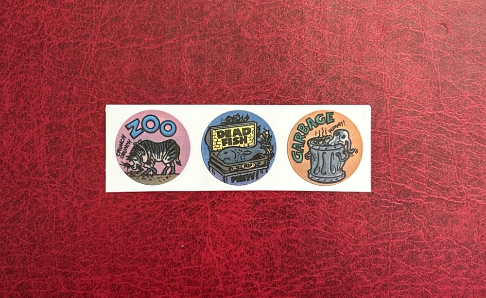 Vintage Gordy’s 1982 Matte Scratch And Sniff Sticker Lot