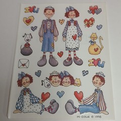 Provo Craft Scrapbook Stickers Rag Time Bee /My Honey Lot Of 4 Single Sheets VTG