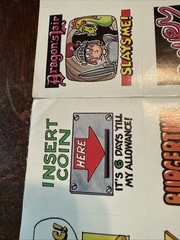 VTG 1984 Scholastic Book Club Sticker Sheet Pac Man Pickles Video Games RL Stine