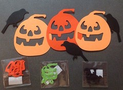 JACK-O-LANTERN Mix(24pc)Halloween •ComesW/Crows• Beware•Jack-O-Lantern•Pumpkin