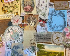 Junk Journal Ephemera Lot Craft Paper Crafting Supplies 30+ Items Random Lot