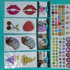 SandyLion Kids Stickers Embroidery Sequin Large Lot of 20 Sealed Packs/Books #1