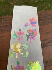 Sandylion Mother of Pearl Stickers Design Fairy Iridescent Flower Butterflies