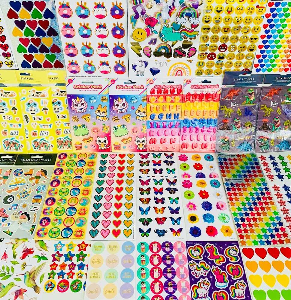 777 STICKER Lot, Sandylion Hallmark Crafters Corner American Greetings Trend +