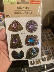 Lot Of 8 Crafter’s Square Gemstone Scrapbooking Stickers