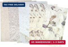 Textured Scrapbook Paper Mesh Fabric – Junk Journal Supplies Assorted Set 51 She