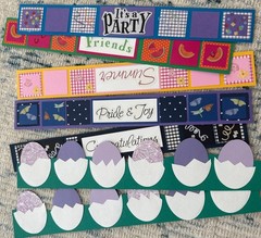 36 Scrapbooking Border And Edges Lot- 12 Inches -Using Creative Memories Paper!
