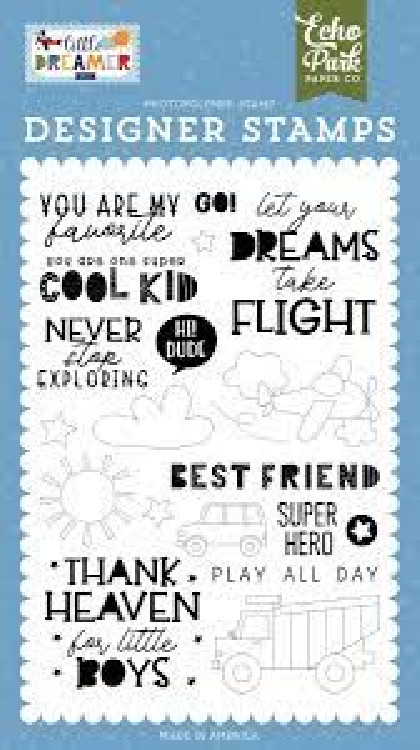 Echo Park Acrylic Stamps – NEVER STOP EXPLORING