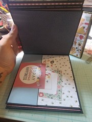 Handmade Scrapbook with Flowers, family & home Theme
