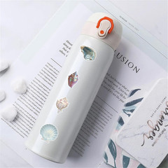 50PCS Sea Shell Stickers Aesthetic PET Transparent Conch Stickers Clamshell Pear