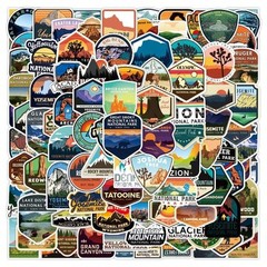50 PCS USA National Park in United States Travel Stickers Waterproof Vinyl