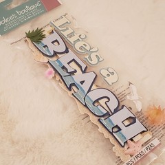 Jolee’s Boutique, Life’s A Beach Sticker, 3D Dimensional Scrapbooking