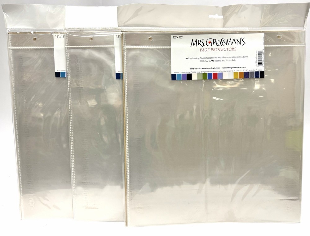 Mrs.Grossman’s 12×12 Sheet Protectors *Lot of 3*