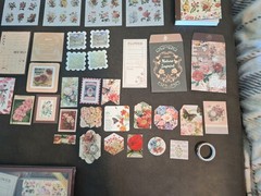 Nature Imprint Scrapbook Set Washi Stickers, Pet Stickers Memo Pad 5 Sheets Eph