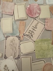 180+ Vintage Botanical Pastel Junk Journal Ephemera Scrapbook Journaling Cards