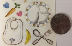 YUMMY BABY Stickers(10pc)Frances Meyer•Highchair•Feeing•Food•Sippy Cup•Bib•Plate