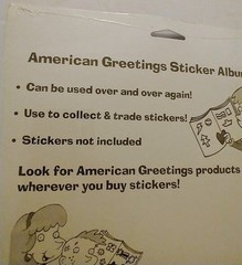 Vtg American Greetings Sticker World Sticker Album 12 Reusable Pages 1990s Rare