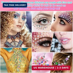 2800 Pcs Self Adhesive gems Stickers for Crafts,20 Colors Rhinestones for Bedazz