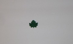 Die cut Maple Leaf 1 Inch Green Leaves Small Craft Felt Cut Out