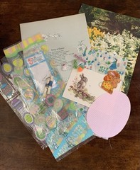Assorted Holiday Themed Vintage Junk Journaling Paper & Buttons Packet 130 Items
