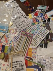 Scrapbooking Mixed Lot of Stickers Die Cuts Chipboard No Bunny Jolee’s Colorbok