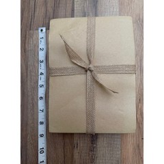 New Rustic Kraft Paper Journal Notebook Handmade Style Decorative Jute Bow