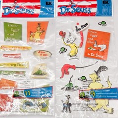 Dr Seuss EK Success Stickers Grinch Cat Hat Green Eggs Jolee’s Boutique 5 Packs