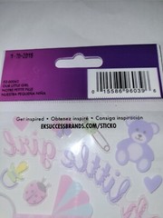 Sticko Scrapbooking STICKERS Our Little Girl Baby Girl Pink EK SUCCESS