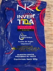NK – Invertida – Nourishing Hair Mask Kits – Day & Night – 4 Sample Packs 1 oz.